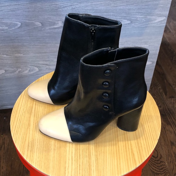 Zara Shoes - Black and beige Zara booties